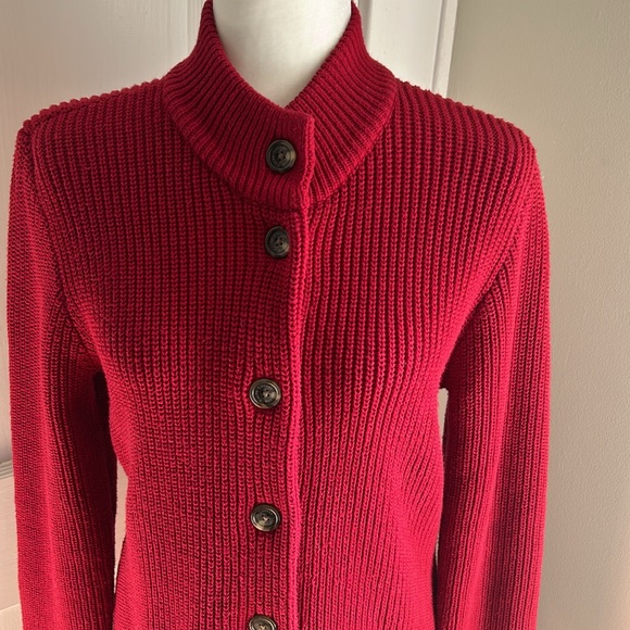 Elegant Ralph Lauren Sweater Coat Sz. Med - Picture 2 of 4